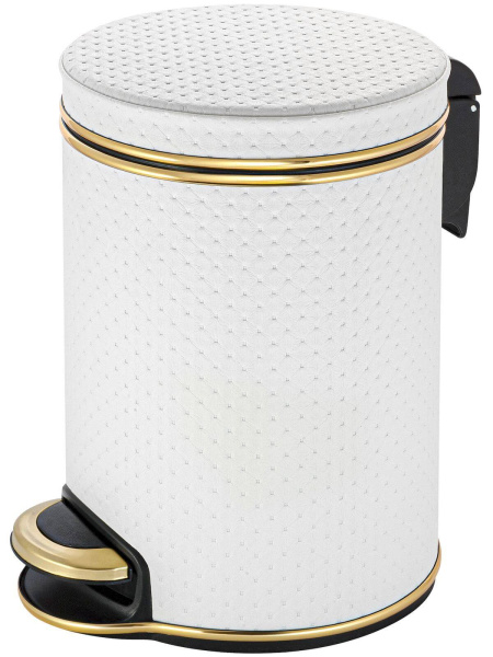Ведро для мусора золотое 5 л GERALIS V-PWG-B