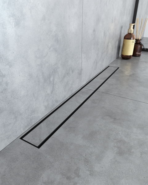 Душевой лоток Boheme Premium Linear 60 см, черный