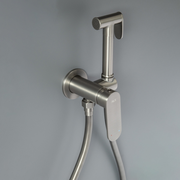 Гигиенический душ со смесителем AVS Beauty оружейная сталь