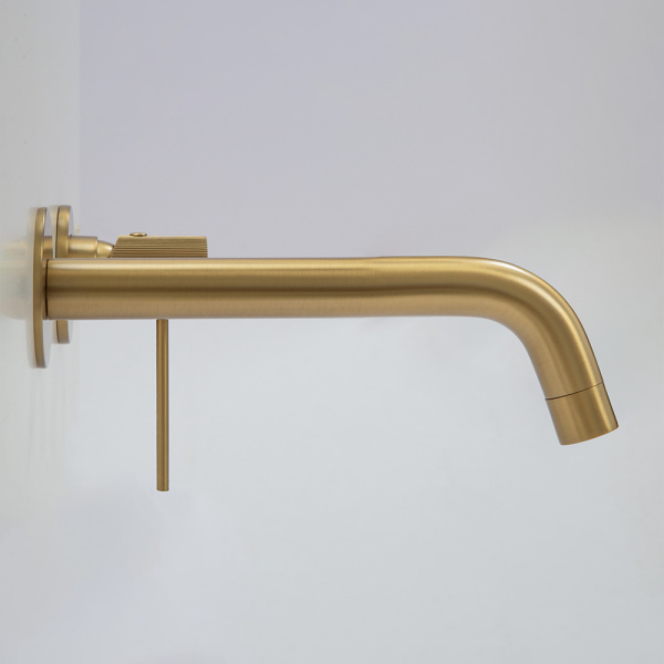 Смеситель для раковины AVS Pulse с внутренней частью, брашированное золото