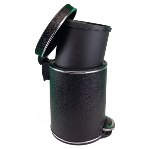 Ведро для мусора Geralis V-KHBH-B 5 л черное/хром Ведро для мусора Geralis V-KHBH-B 5 л черное/хром