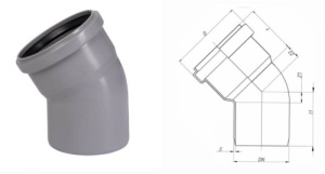 Отвод D50*30° НТВ
