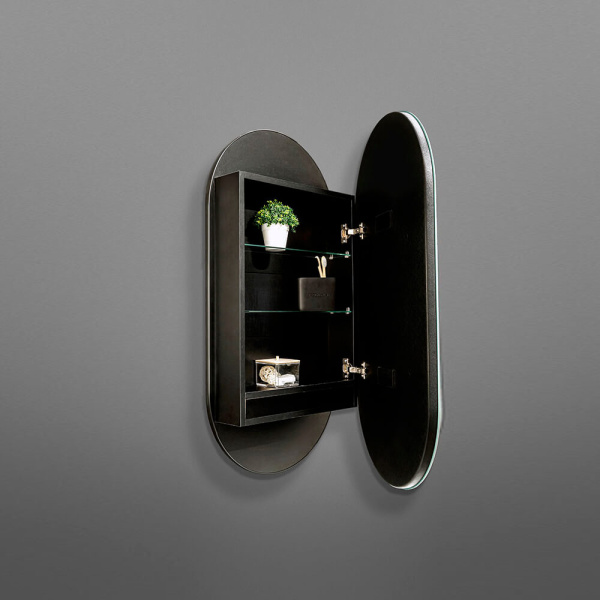 Зеркальный шкаф 50x100 AVS 815-SH/B/5001000/LED/S/Р