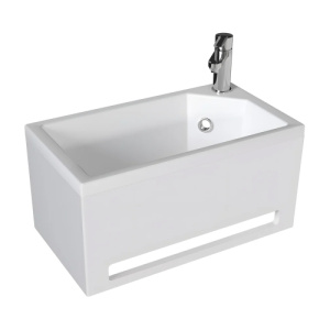 Панель с раковиной Marka One Tiny XS Mini 39x22 R белая