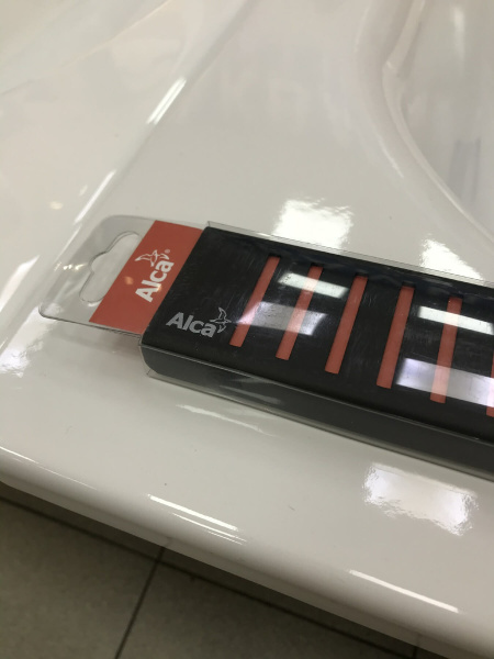 Решетка 750-PURE M черная матовая для APZ1 AlcaPlast