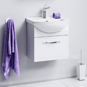 Тумба с раковиной 50 подвесная Аллегро Aqwella Agr.01.05/1