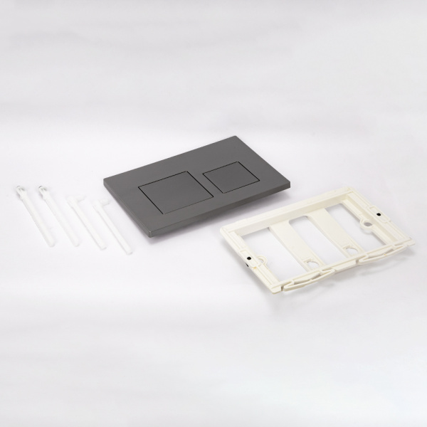 Клавиша смыва AVS оружейная сталь квадратные кнопки