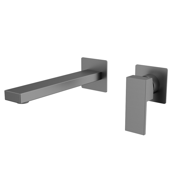 Смеситель для раковины AVS Cube с внутренней частью, оружейная сталь