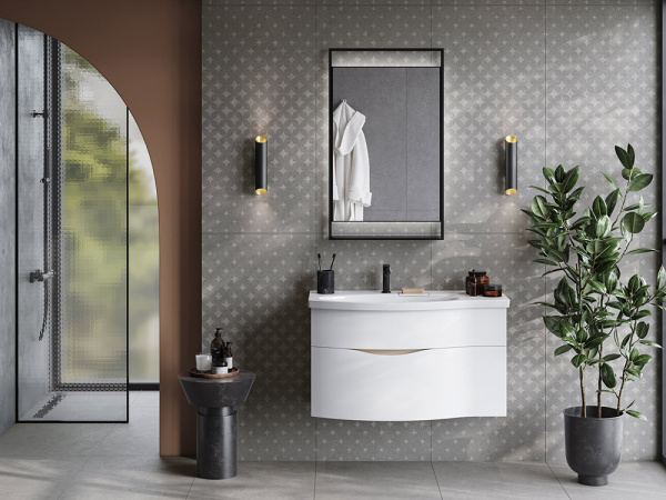 Зеркало с подсветкой Kerama Marazzi Plaza Next 60х100, черное матовое Зеркало с подсветкой Kerama Marazzi Plaza Next 60х100, черное матовое