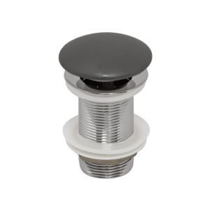 Донный клапан AVS без перелива, темно-серый матовый