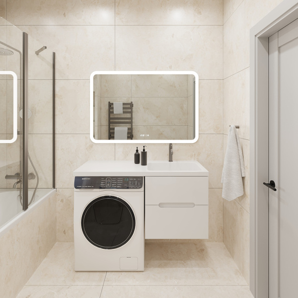 Раковина AVS Прима 120x48 R, белая Раковина AVS Прима 120x48 R, белая