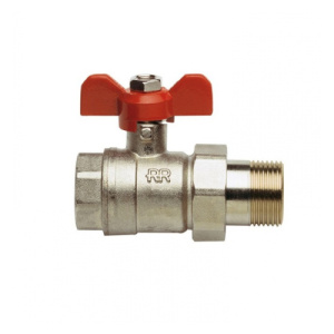 Кран с американкой 1" RR 364 усилен