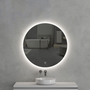 Зеркало с подсветкой AVS Лангано 90x90 см, антипар