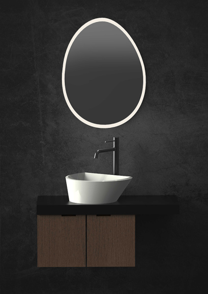 Смеситель для раковины AVS Slimmer высокий, оружейная сталь