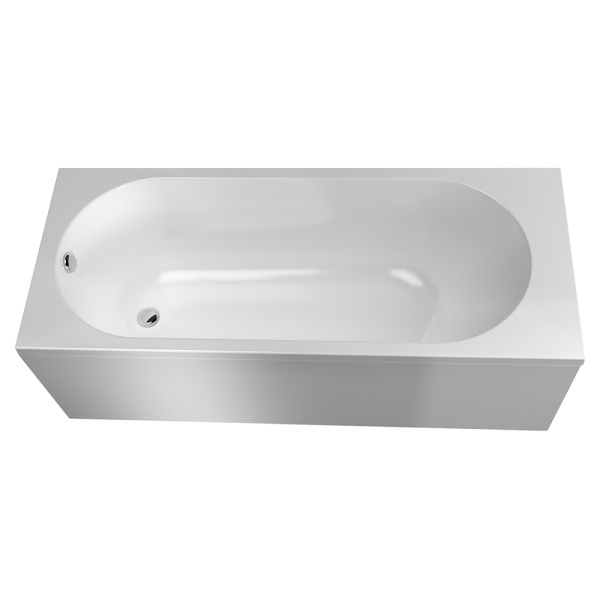 Акриловая ванна AVS Alta 170x70 белая, с каркасом и экраном