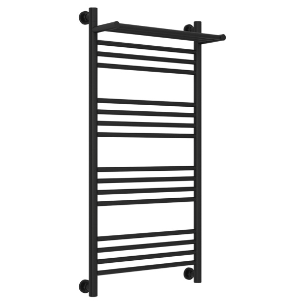 Полотенцесушитель водяной Сунержа Богема+ 50x100 с полкой, черный матовый