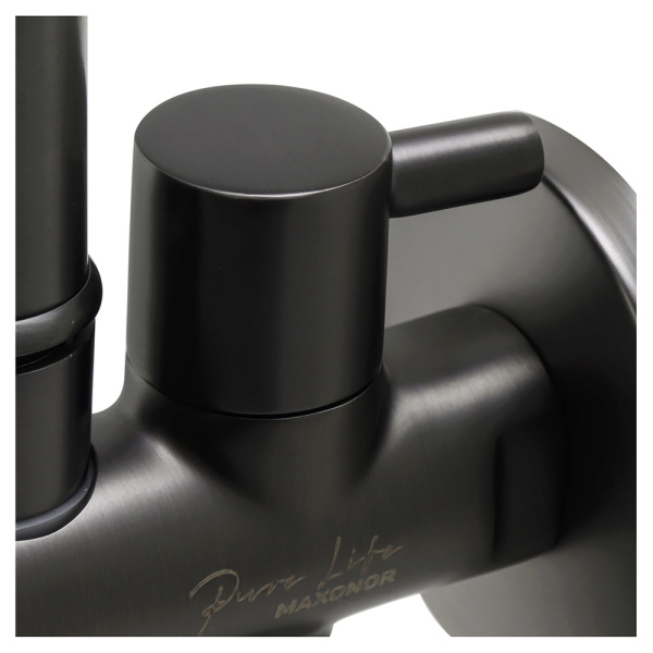 Гигиенический душ с краном Maxonor PL6501-9 оружейная сталь