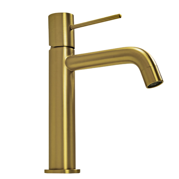 Смеситель для раковины AVS Slimmer брашированное золото