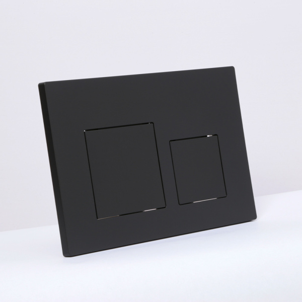 Клавиша смыва AVS черная матовая квадратные кнопки