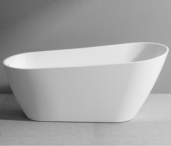 Акриловая ванна AVS Лилия 170х75 белая, с донным клапаном