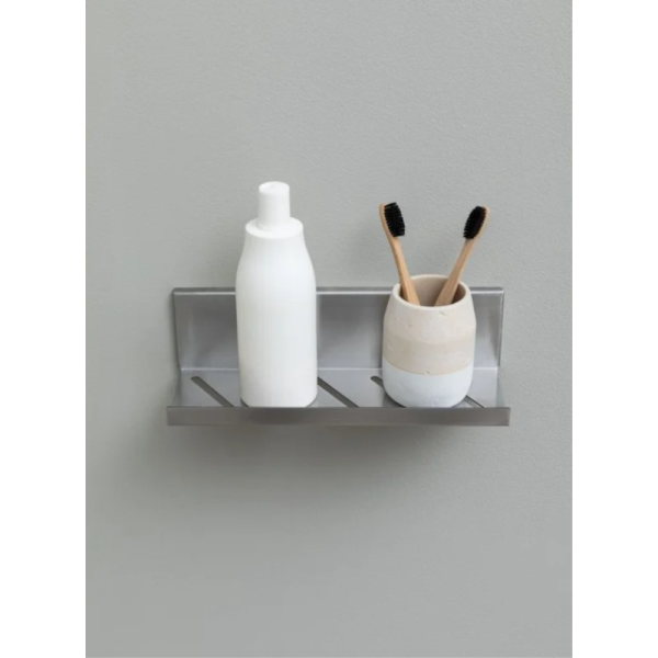 Полка Aquanet Магнум Н 334113 брашированная сталь Полка Aquanet Магнум Н 334113 брашированная сталь