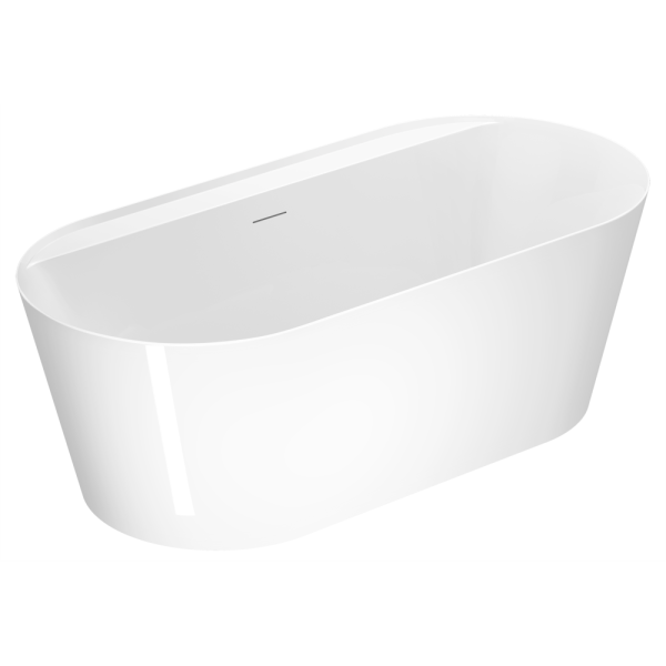 Акриловая ванна AVS Герда 170x80 белая, с донным клапаном