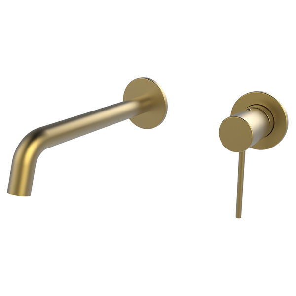 Смеситель для раковины AVS Slimmer с внутренней частью, брашированное золото