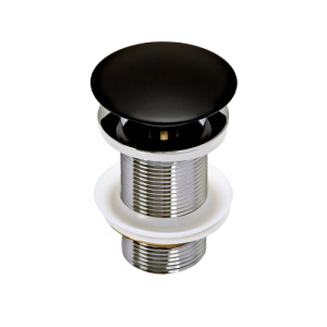 Донный клапан AVS Slimmer без перелива, черный матовый