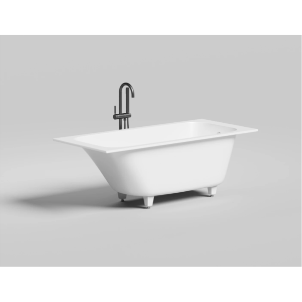 Ванна из искусственного камня Salini Orlando S-Sense 160х70 белая, с ножками
